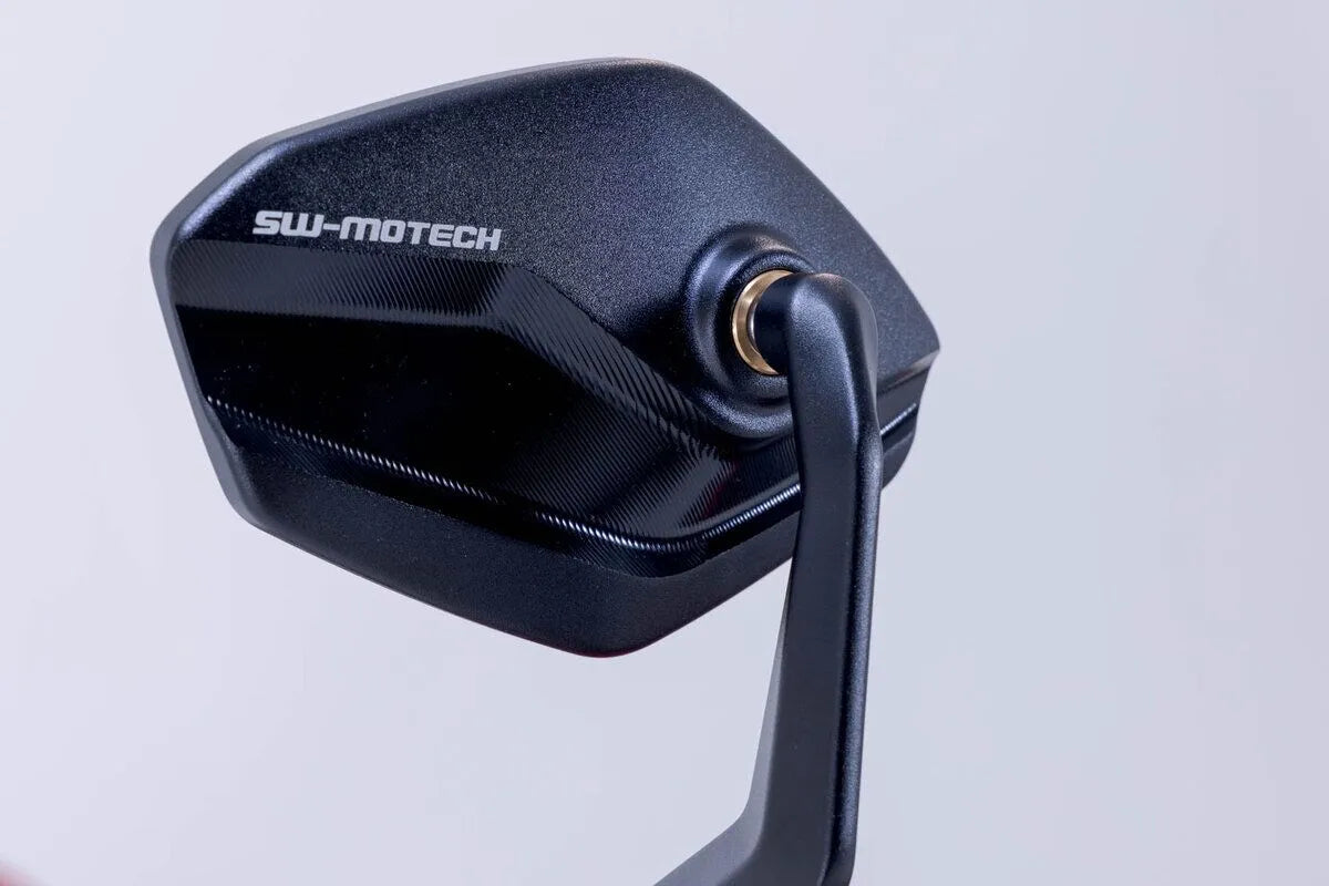 Sw-motech Bar End Mirrors - Black Aluminum