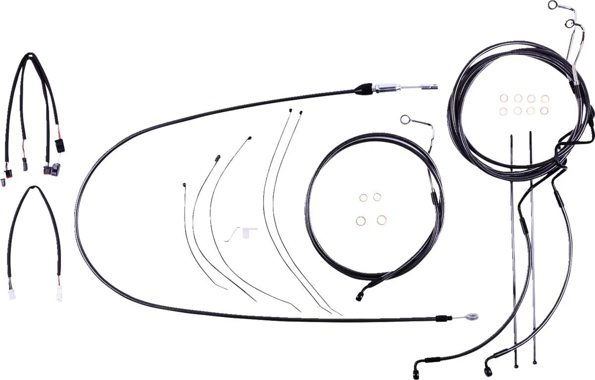 Magnum Shielding Black Pearl Handlebar Kit for Harley Road King