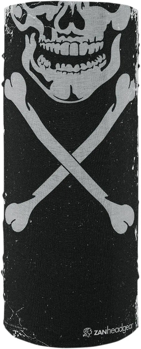 Zan Headgear Motley Tube Neck Tube Skull and Crossbones