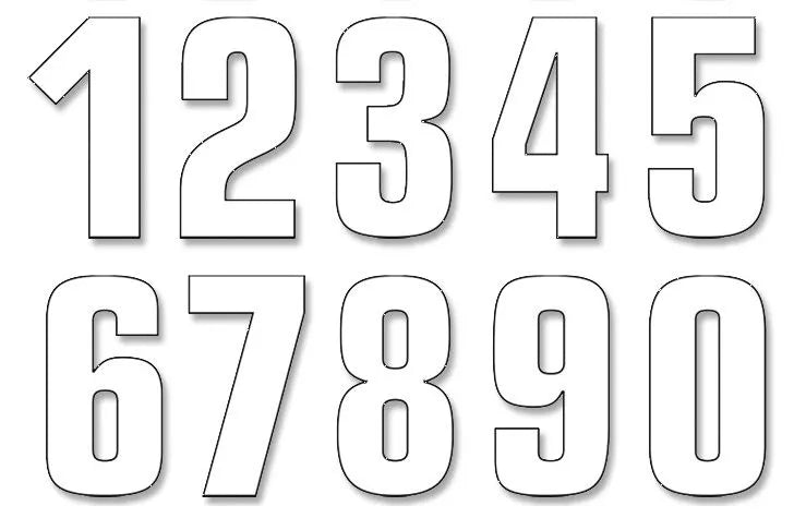 Blackbird Racing Number Kit - Universal Fit