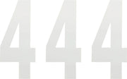 Factory Effex White Number 4 Plate Graphic 3-pack