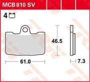 Trw Sv Series Sintrade Bromsbelägg - Fram