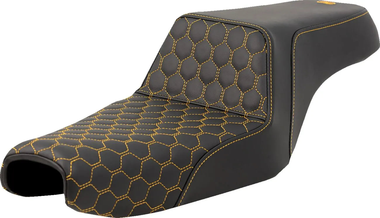 Saddlemen Honeycomb Step-up Seat - For Harley Davidson