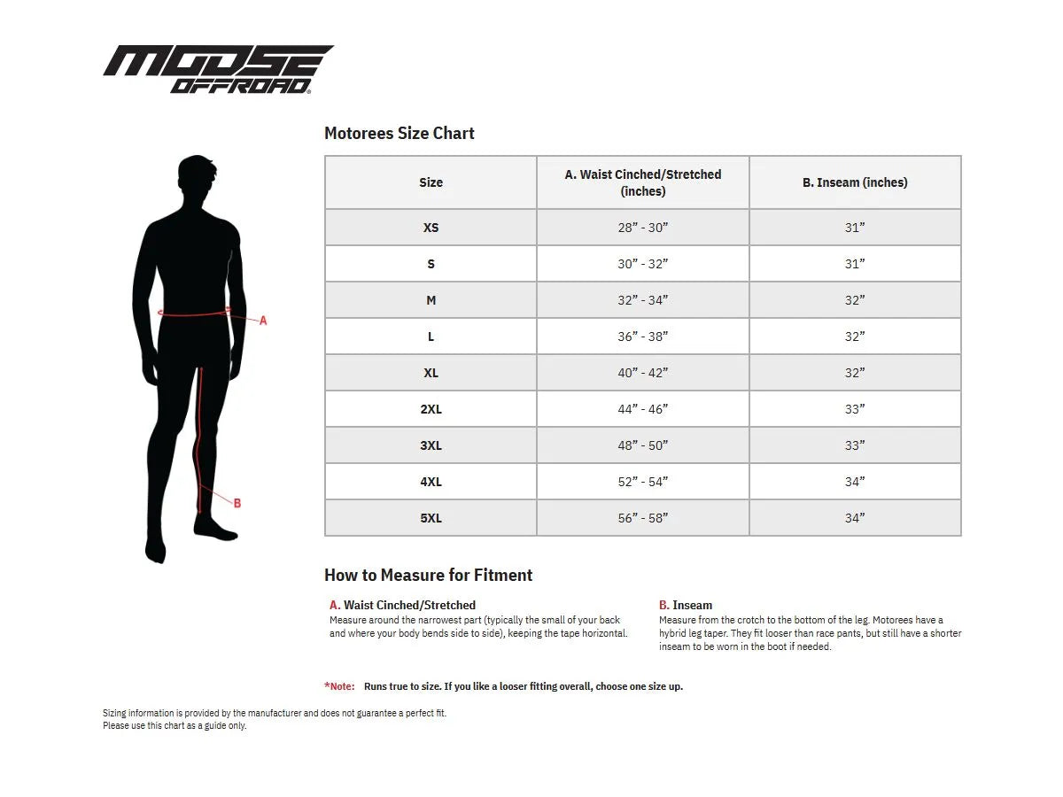 Moose Offroad Motorees Performance Riding Overalls - Black