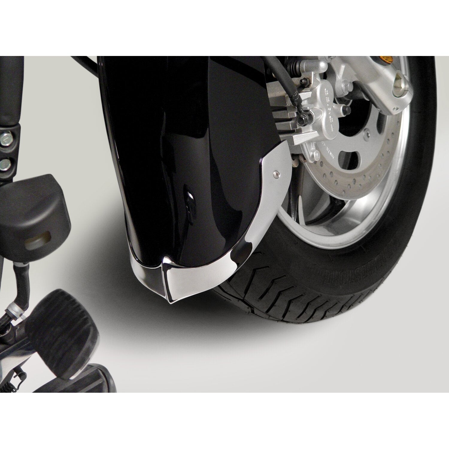 National Cycle cast front fender tip set chrome