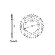 JT Sprockets Rear Sprocket 814.33