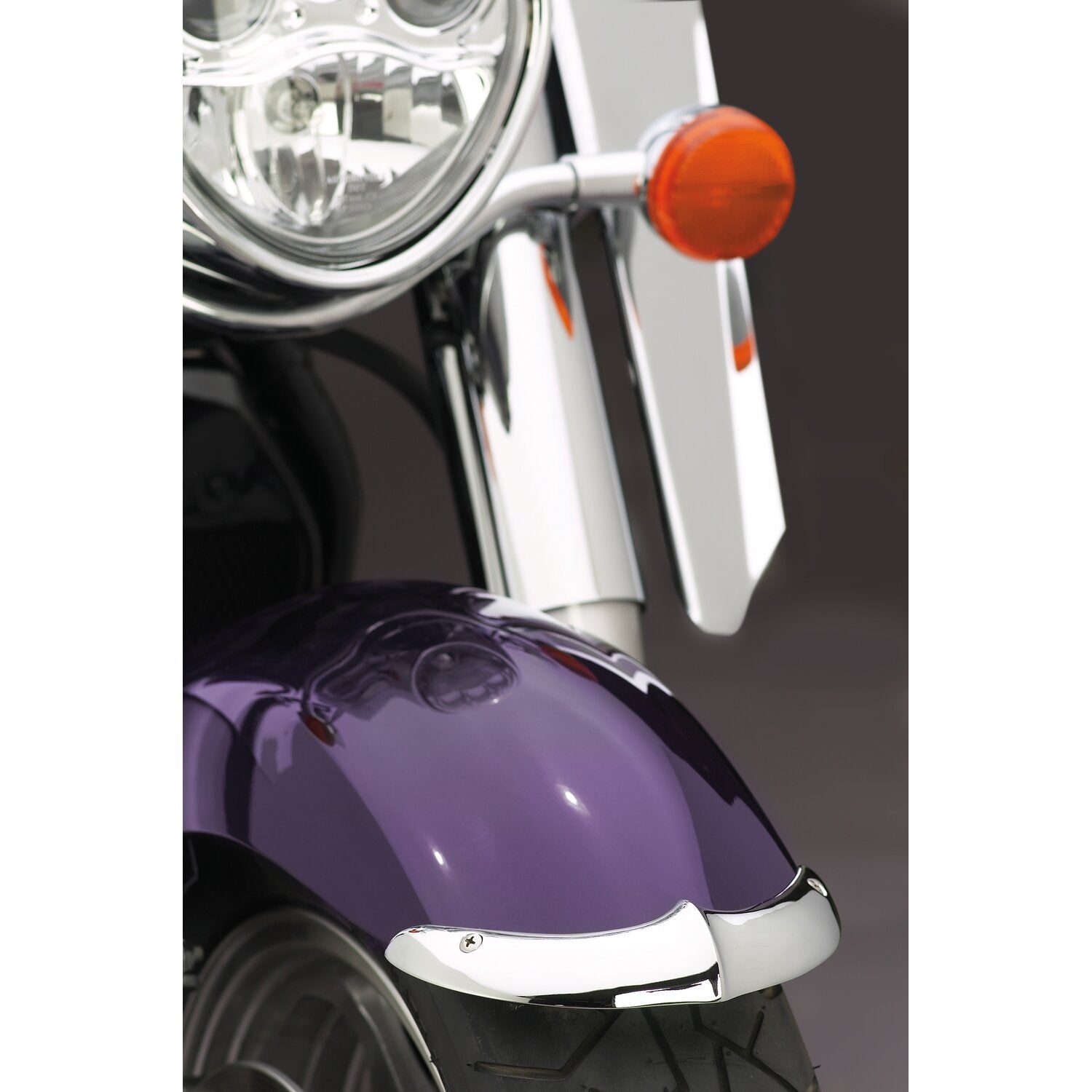 National Cycle cast front fender tip set chrome