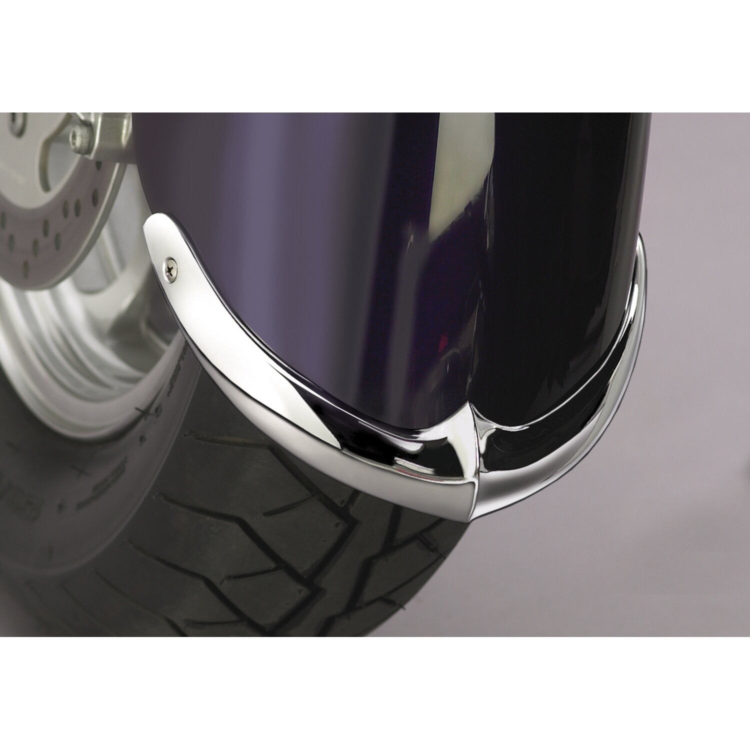 National Cycle cast front fender tip set chrome