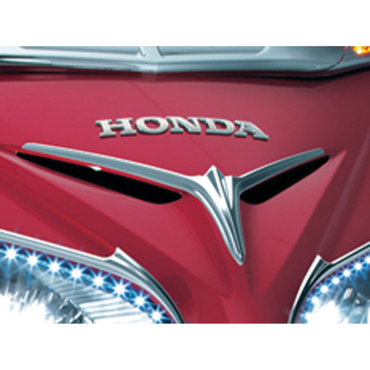Kuryakyn Eybrow accents for upper fairing vent chrome