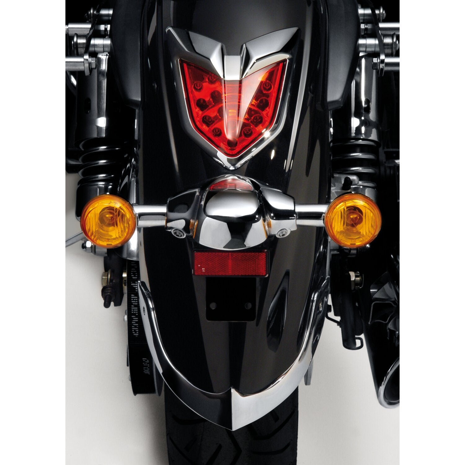 National Cycle cast rear fender tip chrome