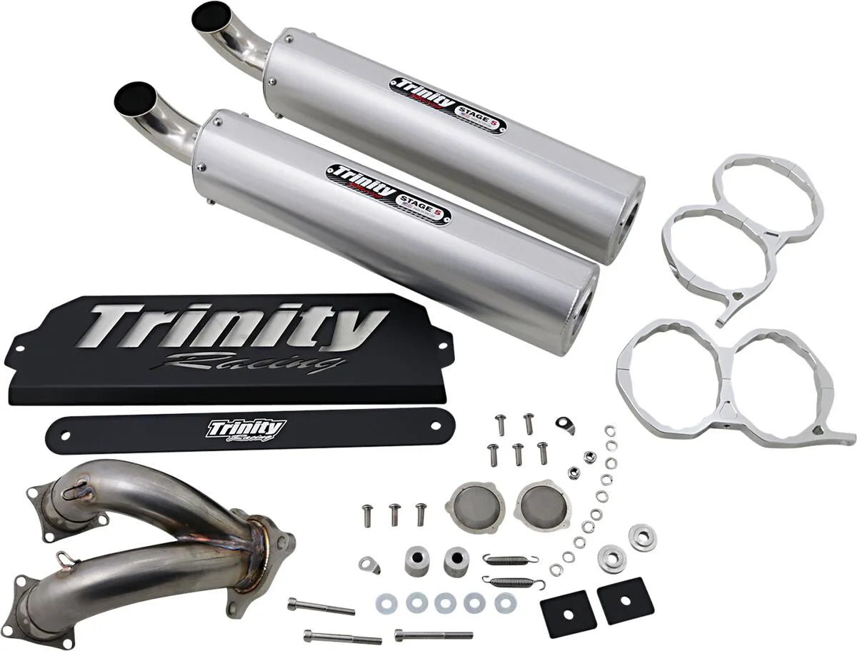 Trinity Racing Stage 5 Slip-On Avgasrör För Rzr Pro Xp