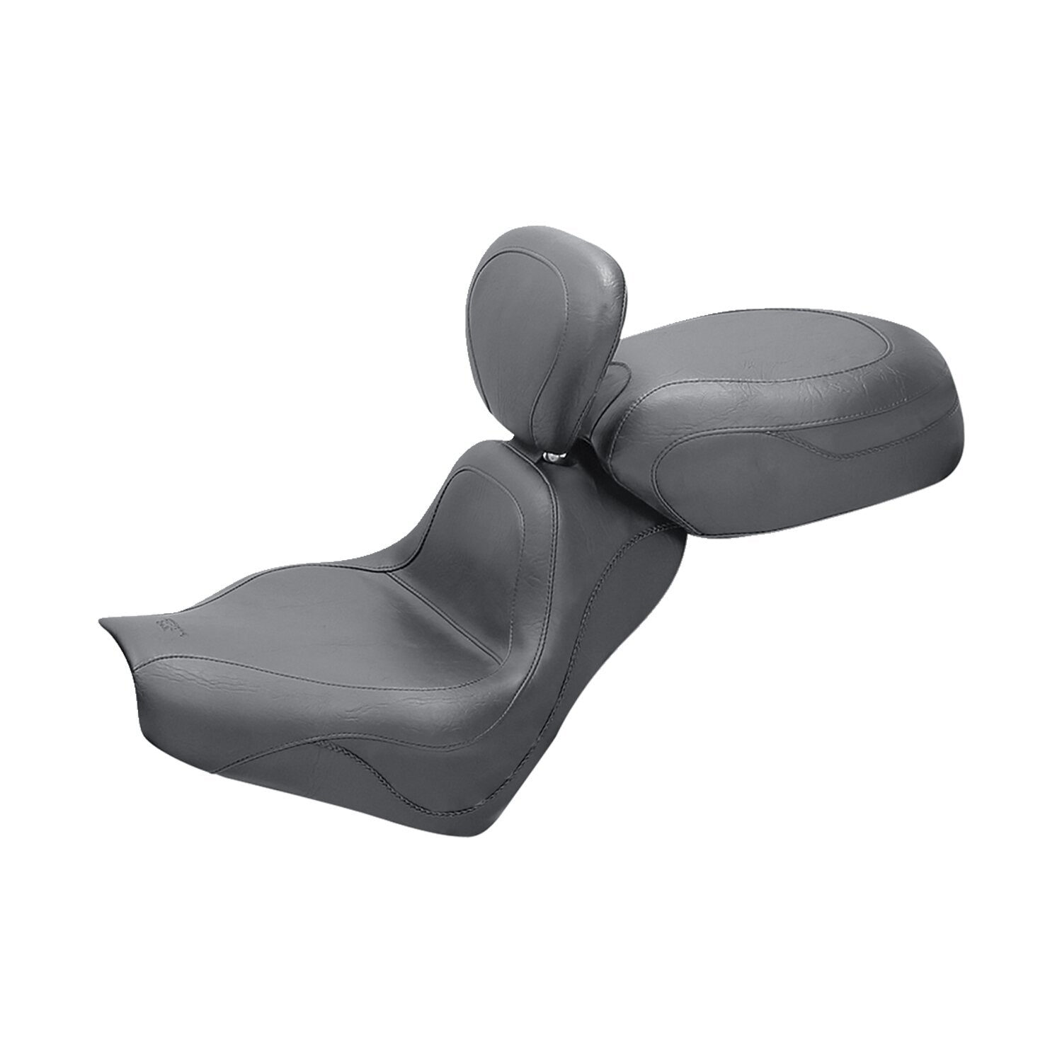 Mustang 2-p vintage sport touring seat plain black