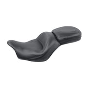 Mustang 1 piece 2-up wide touring vintage seat plain black