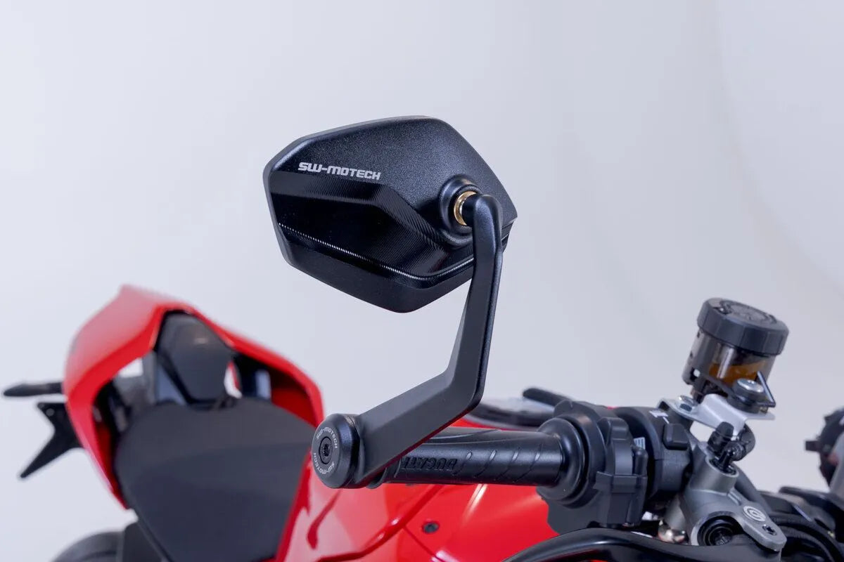 Sw-motech Bar End Mirrors - Black Aluminum