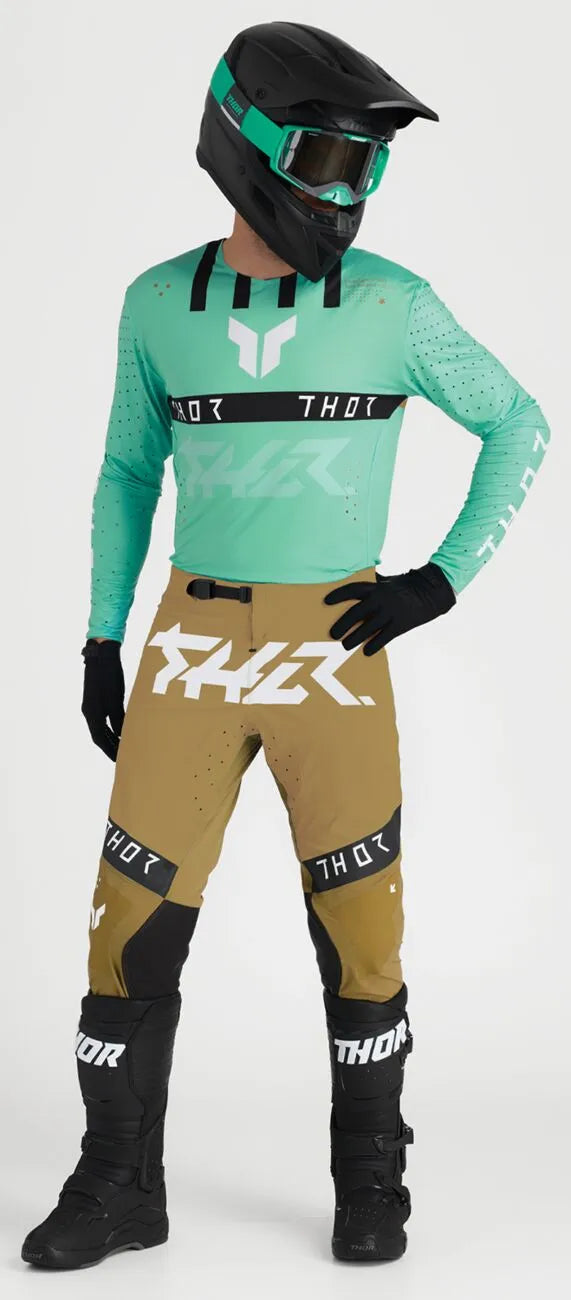 Thor Sportmode Flite Pants - Black/Tan/White