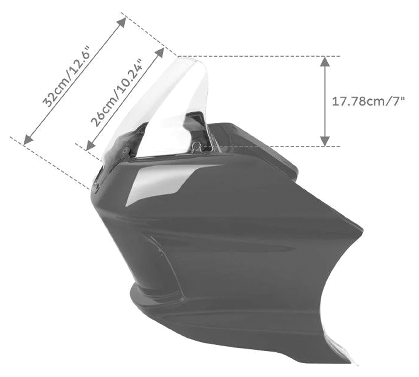 Zodiac Windshield for FXLRST Fairings