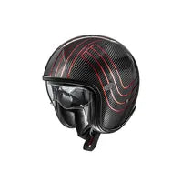 Premier Helmets Vintage Carbon Open Face Helmet - Platinum Edition