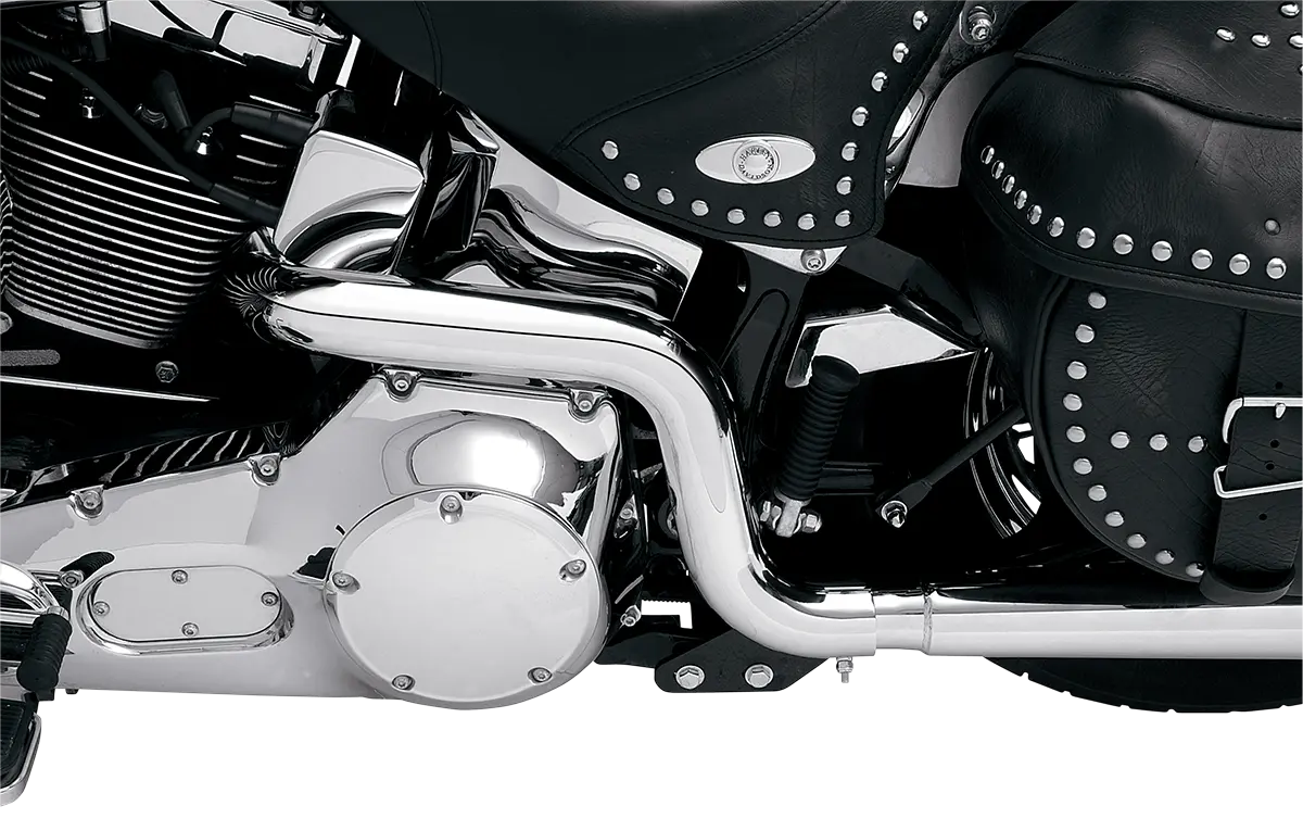 Bassani Xhaust Power Curve True-Dual Grenrör För Softail