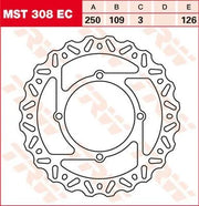 Trw Ec Cross Design Broms Rotor - Fram