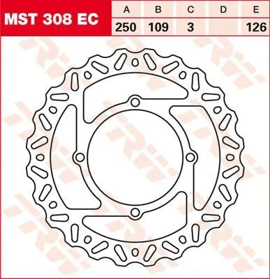 Trw Ec Cross Design Broms Rotor - Fram