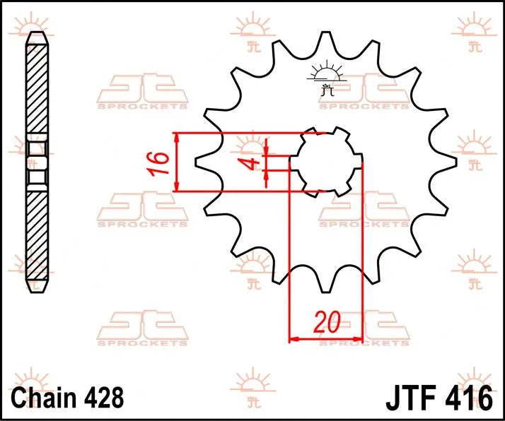Jt Sprockets Front Sprocket - 14 Tooth