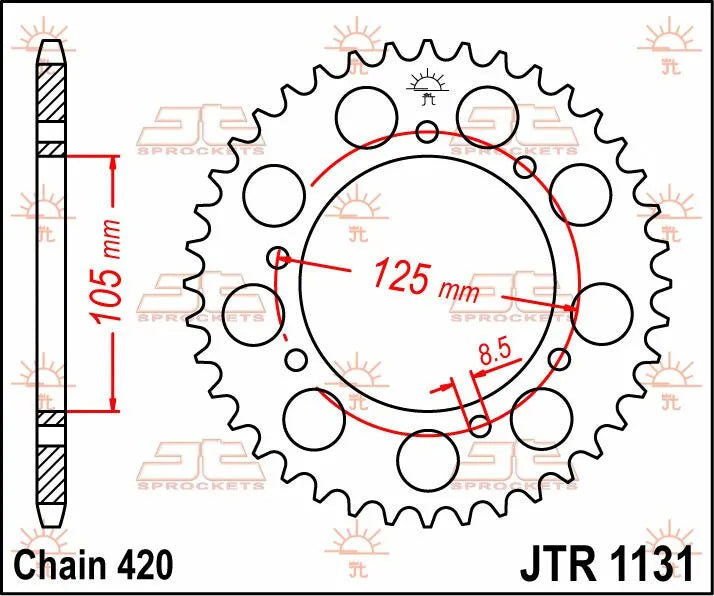 Jt Sprockets Steel Rear Sprocket 53t