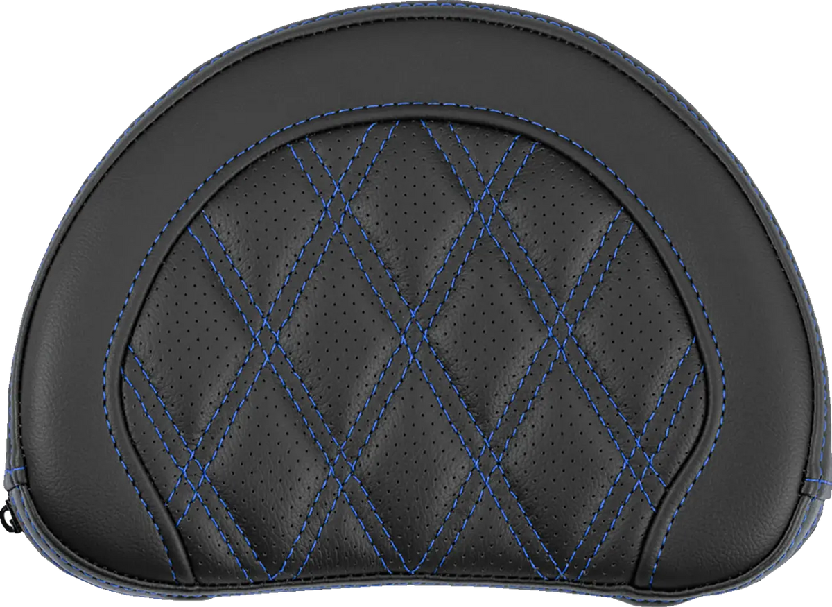 Saddlemen Contoured Sissy Bar Pad Blue Stitch