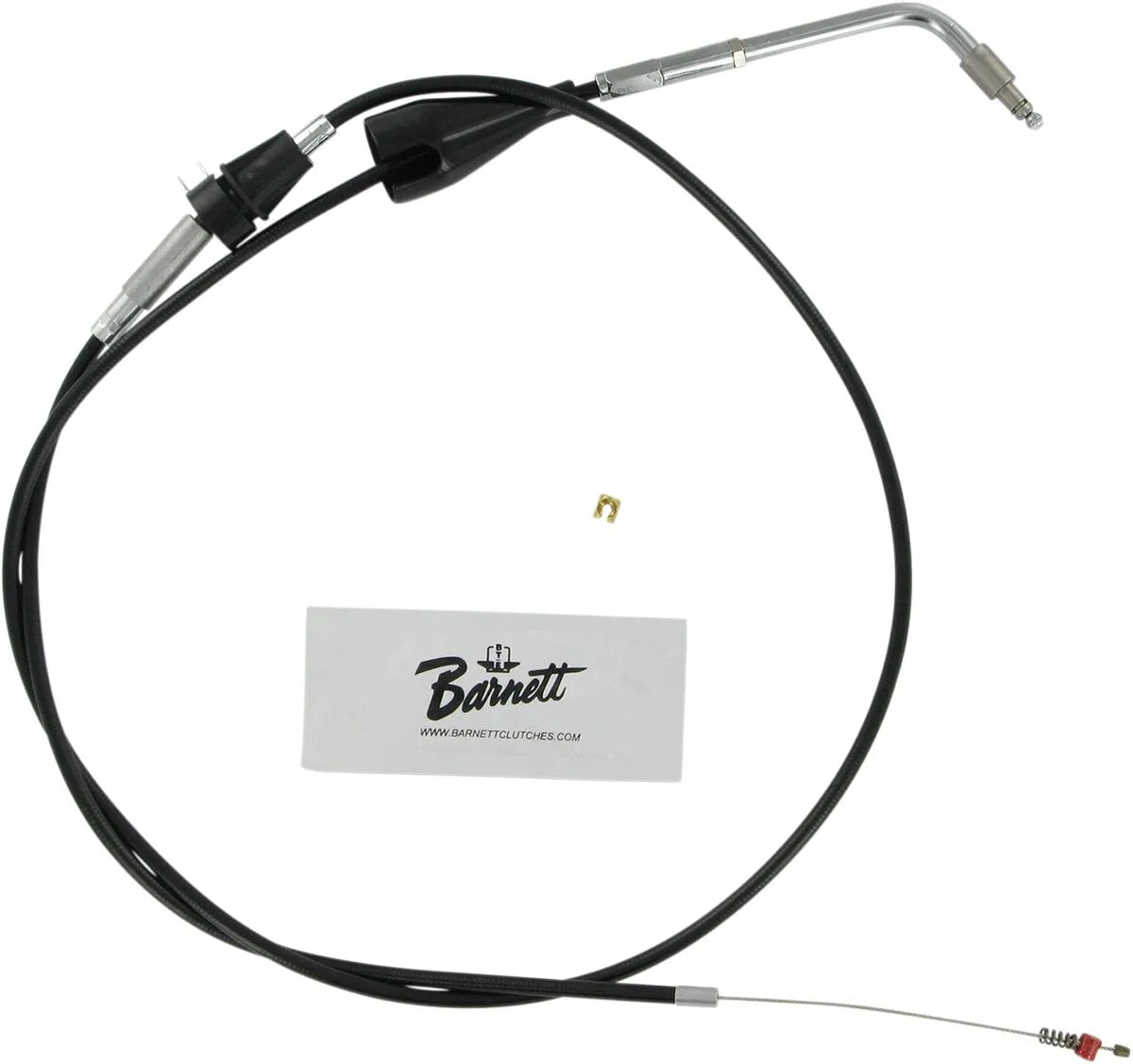 Barnett Black Vinyl Throttle/Idle Cable +6"