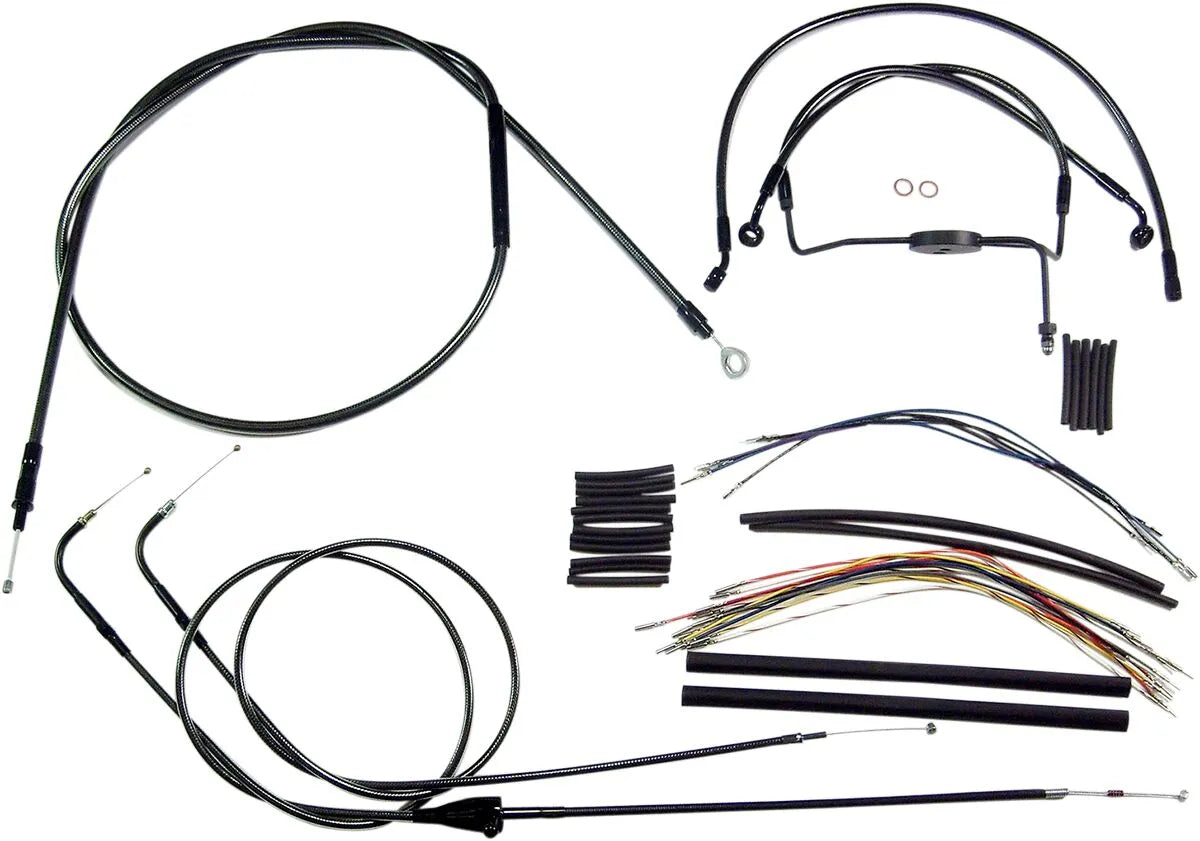 Magnum Shielding Black Pearl Handlebar Kit for 15-17" Ape Hangers