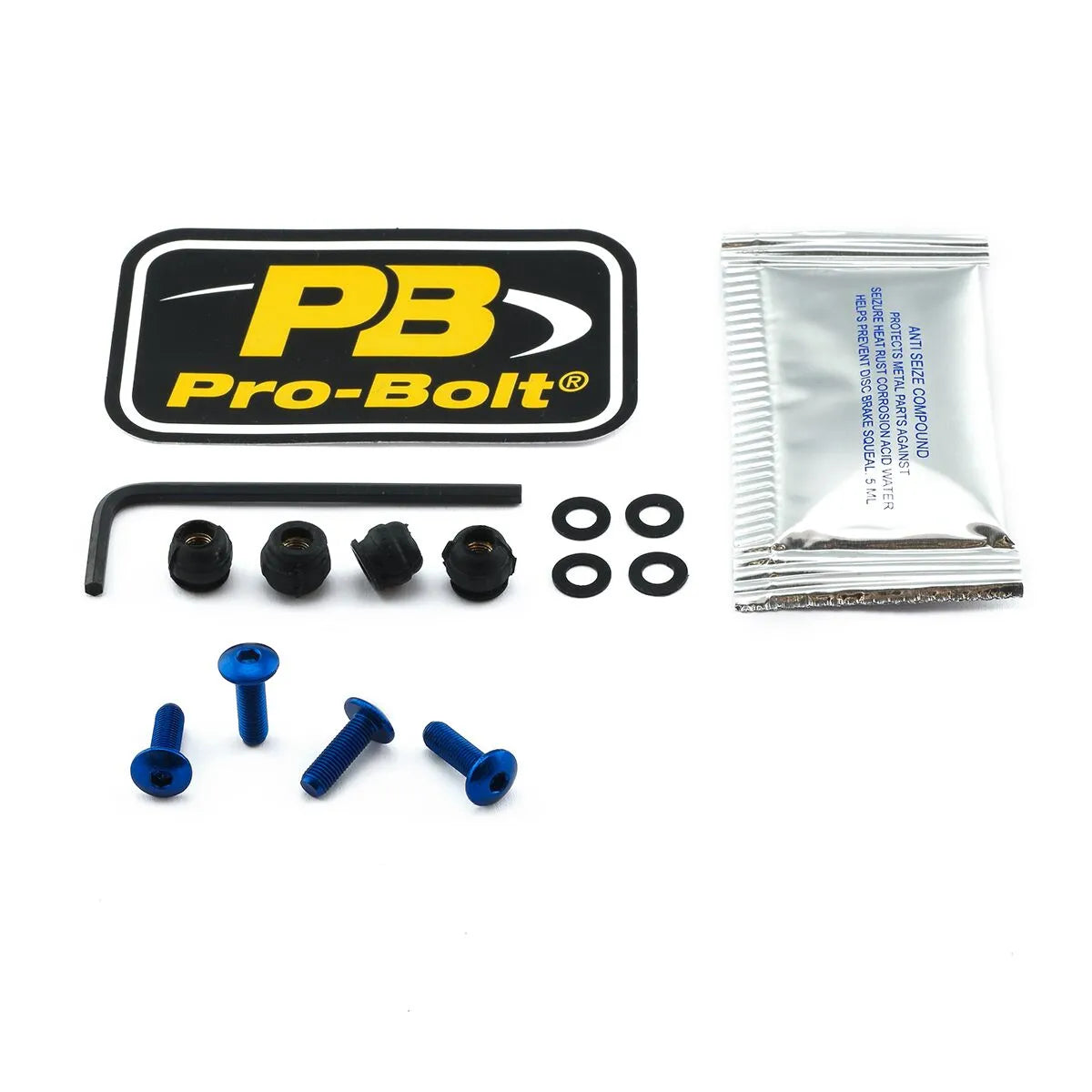 Pro Bolt Aluminium Screen Bolt Kit - Blue