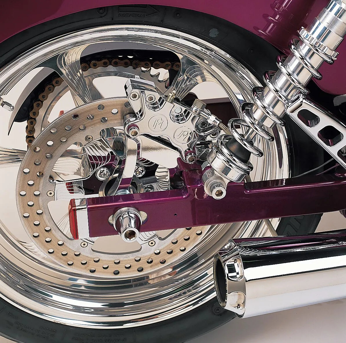 Performance Machine Bakre Bromsok Kit För Harley Davidson