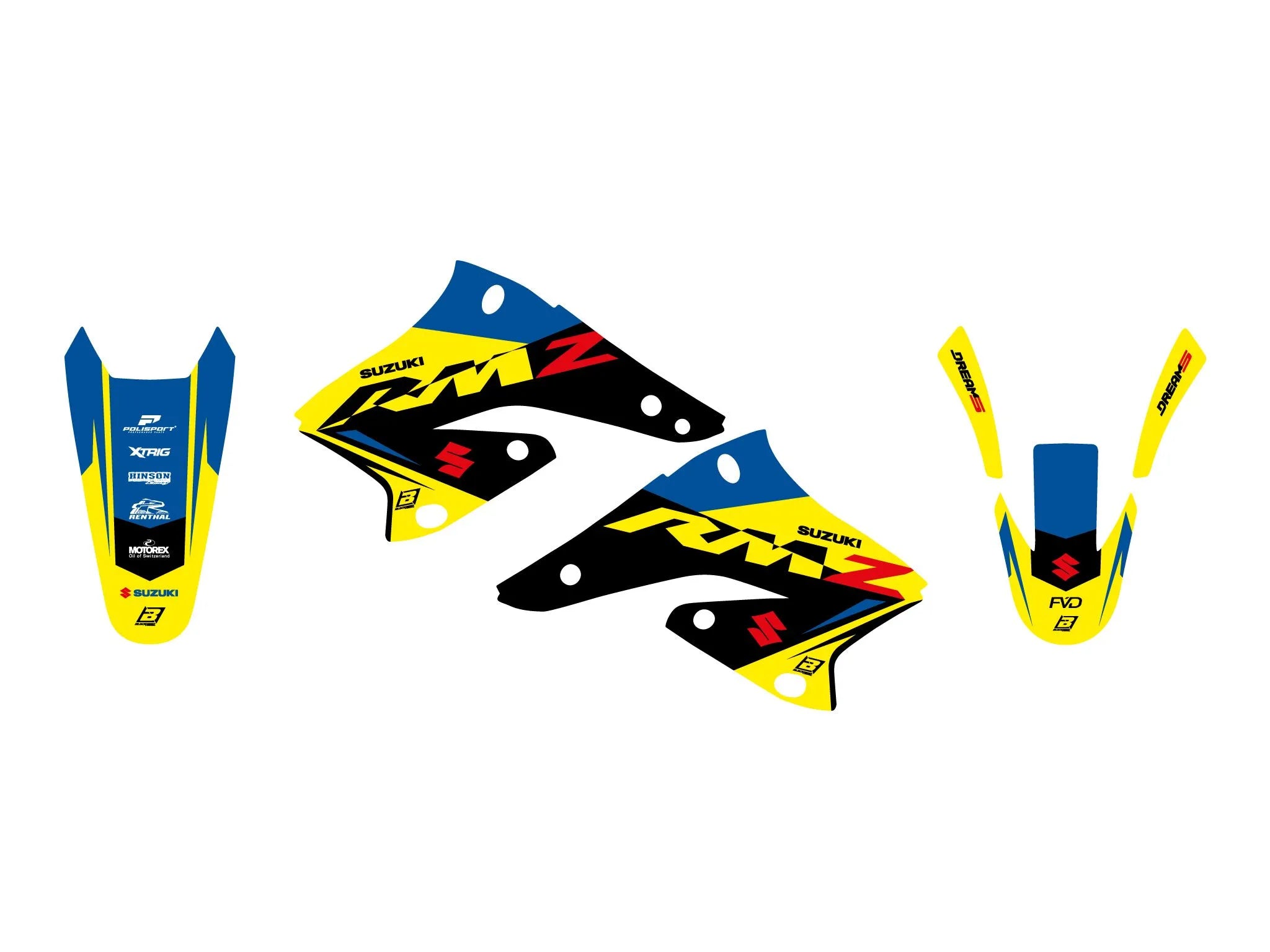 Blackbird Racing Dream 5 Graphic Kit For Suzuki