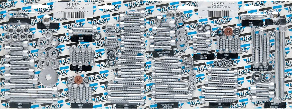 Drag Specialties Socket Head Motor Bolt Set for Harley FX FL