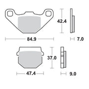 Moto-master Racing Bromsbelägg Offroad Sintrad Metall - Fram & Bak
