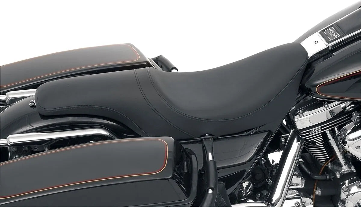 Drag Specialties Predator Seat - Black - For Harley Davidson