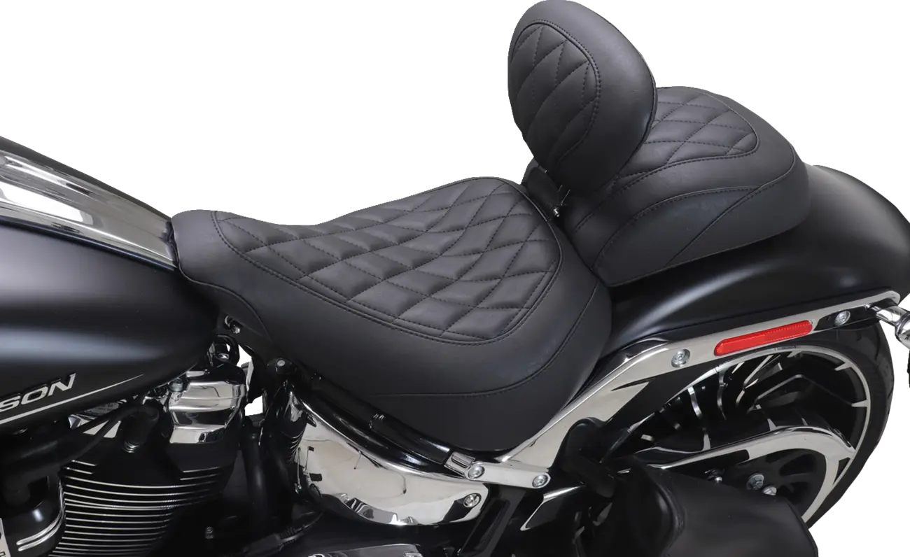 Mustang Wide Tripper Passenger Seat - For Harley Davidson