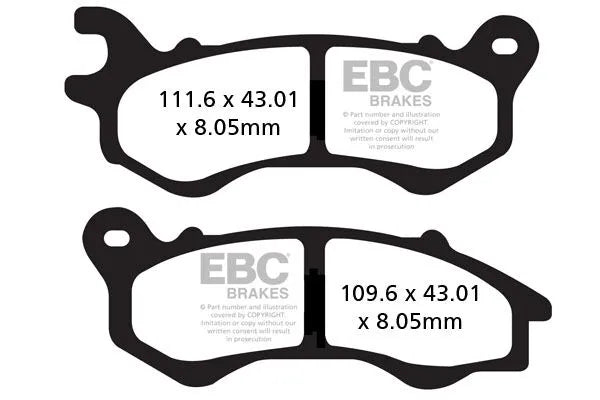 Ebc Sfac Carbon Series Scooter Bromsbelägg