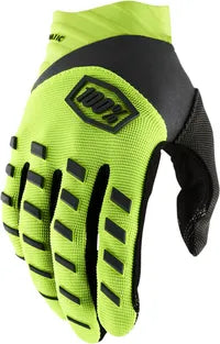 100% Airmatic Gloves For Motocross - Black/Fluorescent Yellow