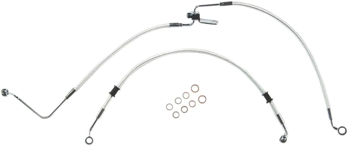 Magnum Shielding Flätad Bakre Bromsslang Kit Med Abs