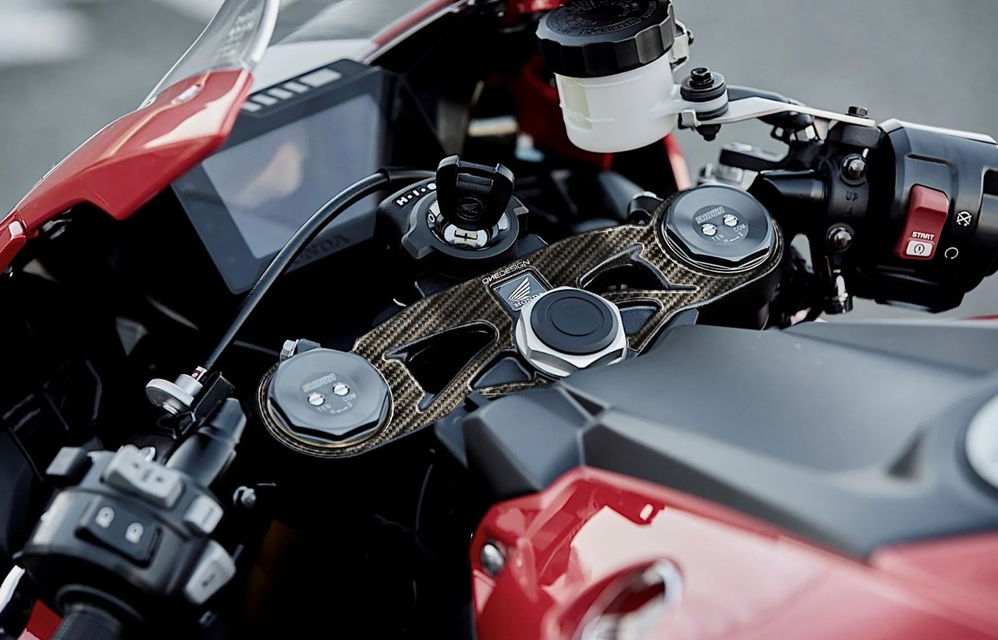 Onedesign Yoke Protector With Carbon Fiber Graphic For Honda