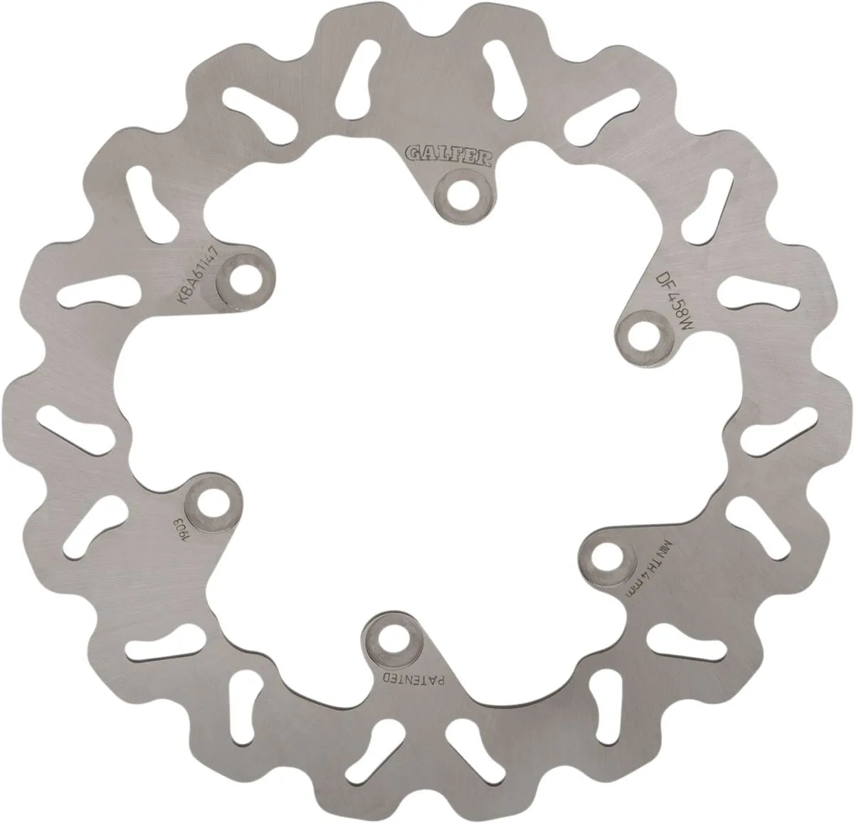 Galfer Brake Rotor For Motorcycle - Stainless Steel - Rear