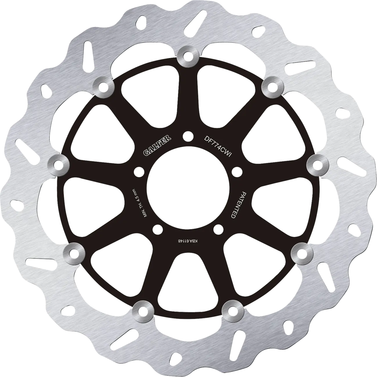 Galfer Brake Rotor For Motorcycle - 330mm Floating Stainless Steel