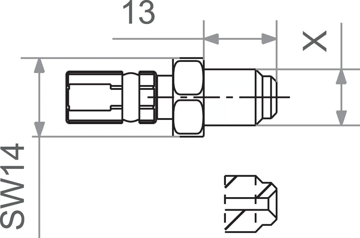 Trw Varioflex Fitting For M10 X 1.0 Hose