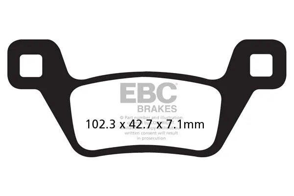 Ebc R Series Sintered Bromsbelägg För Atv - Bak