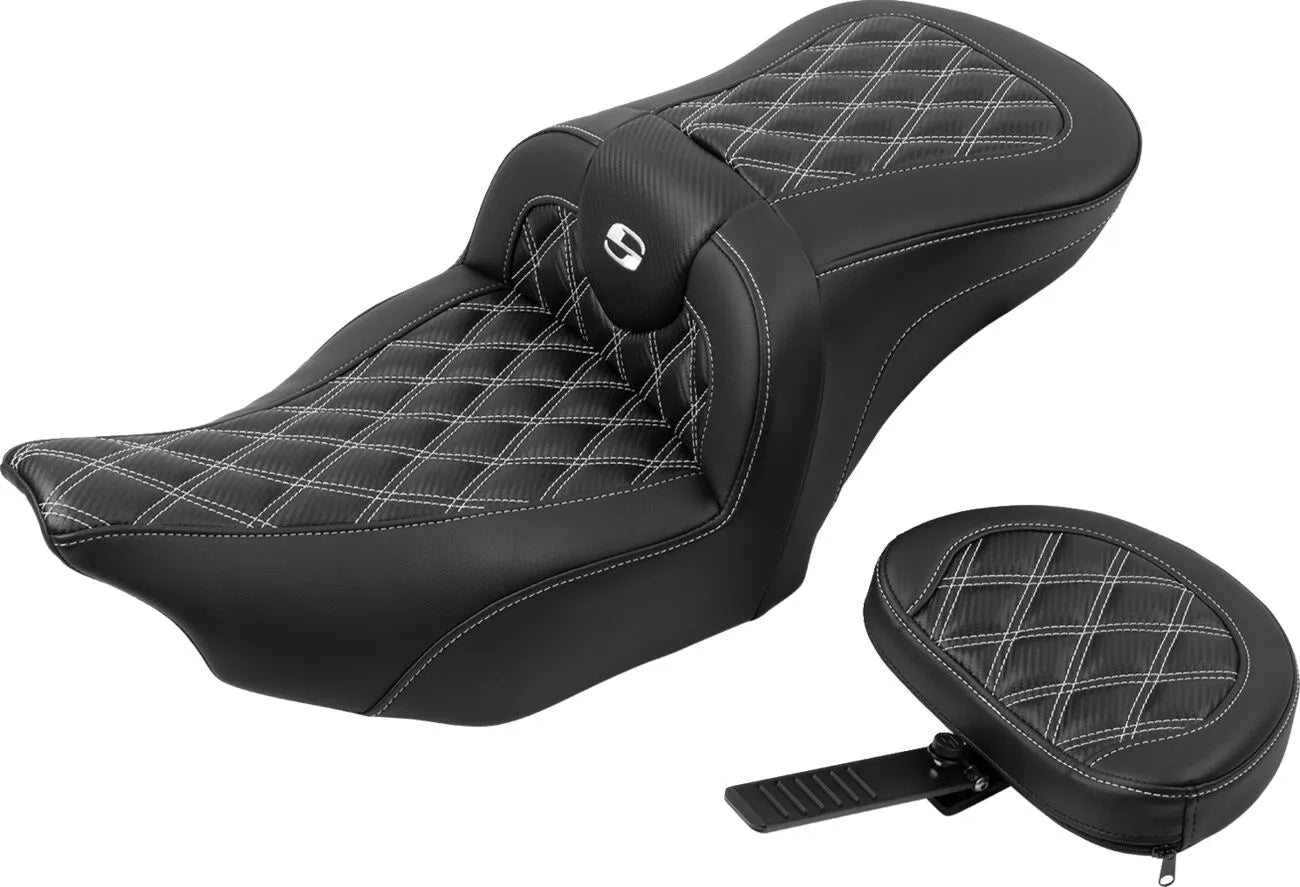 Saddlemen Roadsofa Lattice Stitch Seat - For Harley Davidson