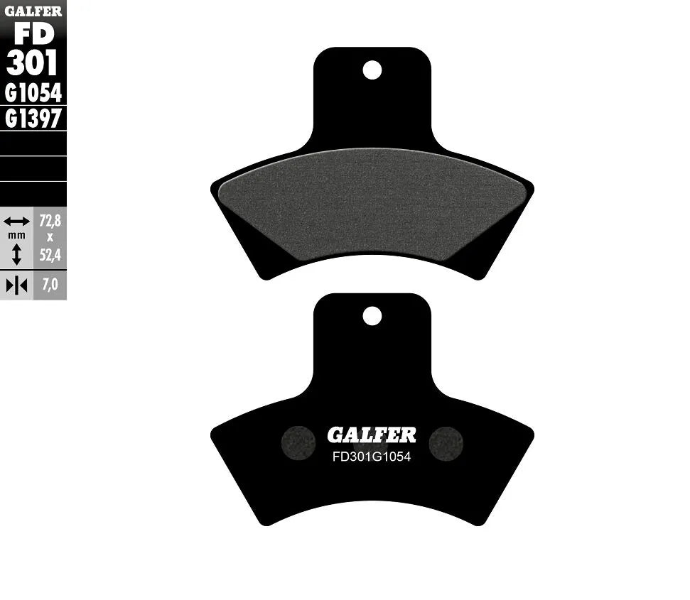 Galfer Semi-metallic Bromsbelägg För Oem Ersättning - Bak