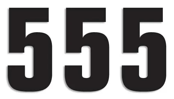 Blackbird Racing Number Plate Graphic - Two Series Numbers