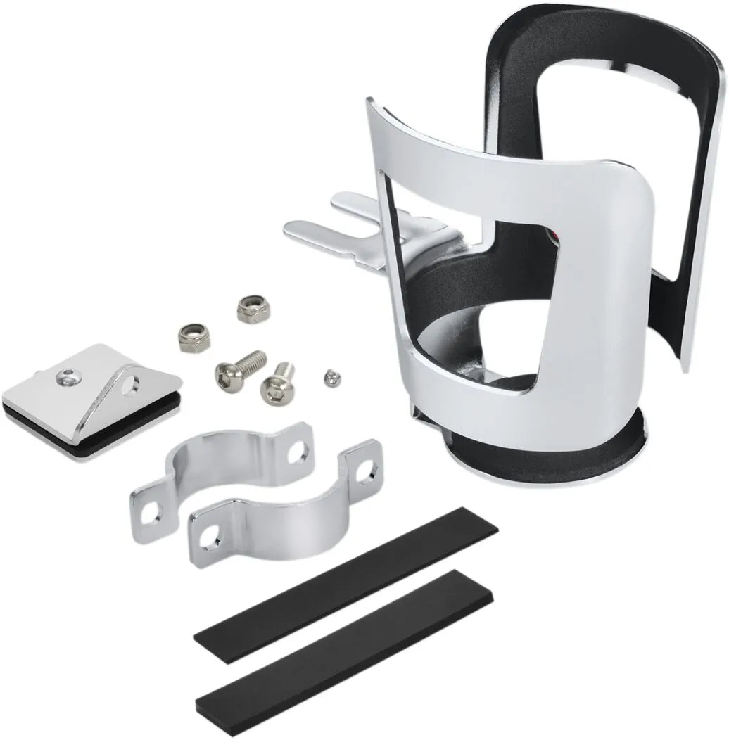 Show Chrome Handlebar Beverage Holder For 7/8" - 1" Bars