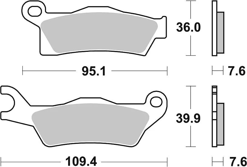 Sbs Rsi Offroad Racing Sintered Bromsbelägg - Fram & Bak