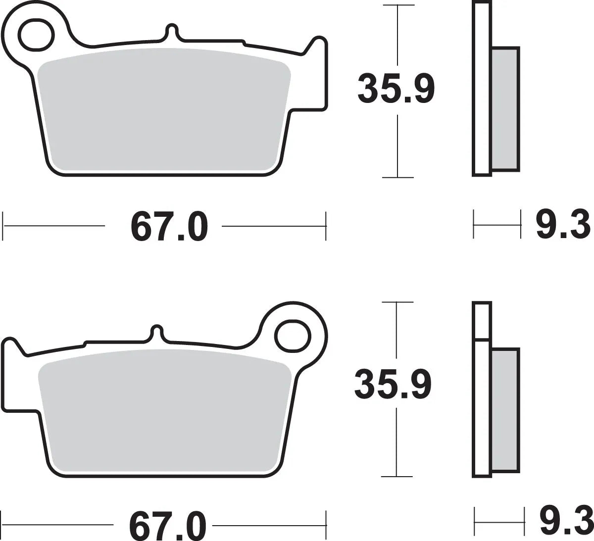 Sbs Si Offroad Sintered Brake Pads - Bak